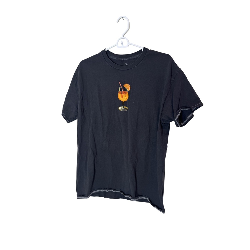 Strange Daze Shirt Mens Medium‎ Black Italy Spritz Veneziano Graphic Tee